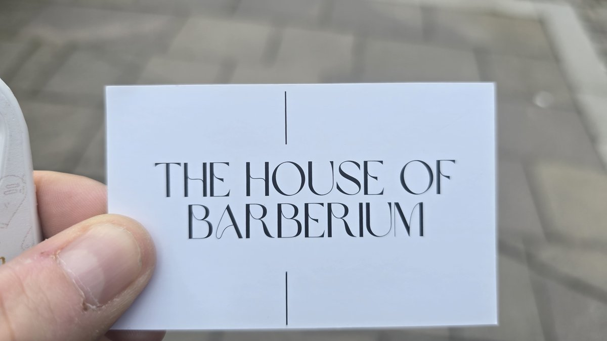 The House of Barberium business card